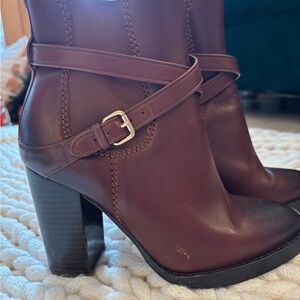 Coach Dark Brown Heeled Boots